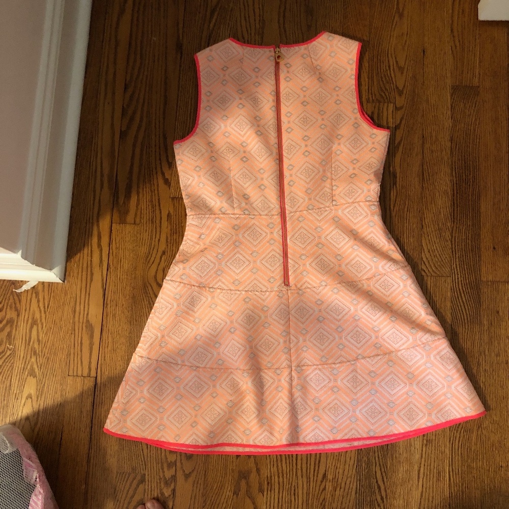 sail to sable diamond print dress size 8 coral - Picture 3 of 4